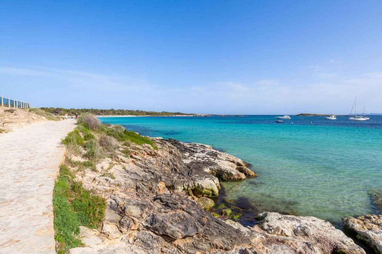 Ses Salines Cottage With Private Pool And Barbecue Exterior photo