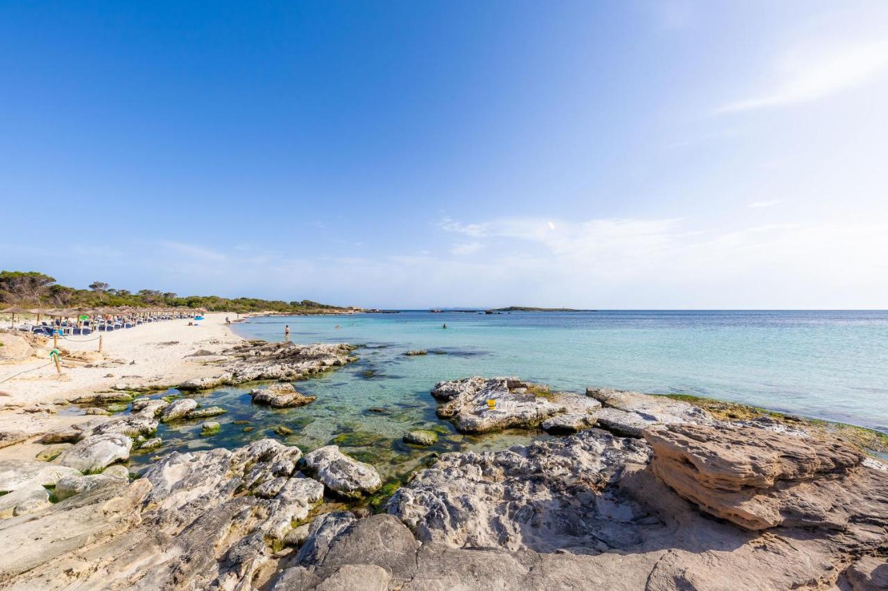Ses Salines Cottage With Private Pool And Barbecue Exterior photo